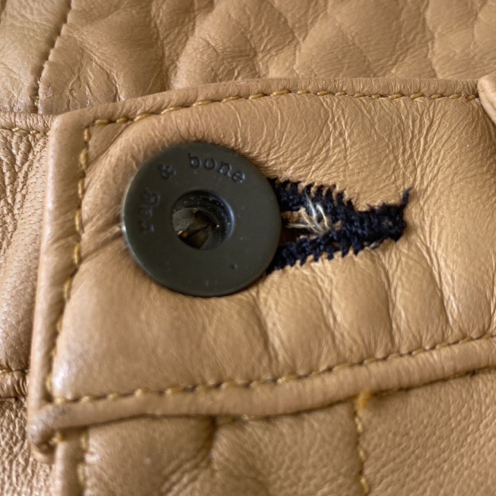 Neiman Marcus Brand Rag And Bone Used Camel Leath… - image 3